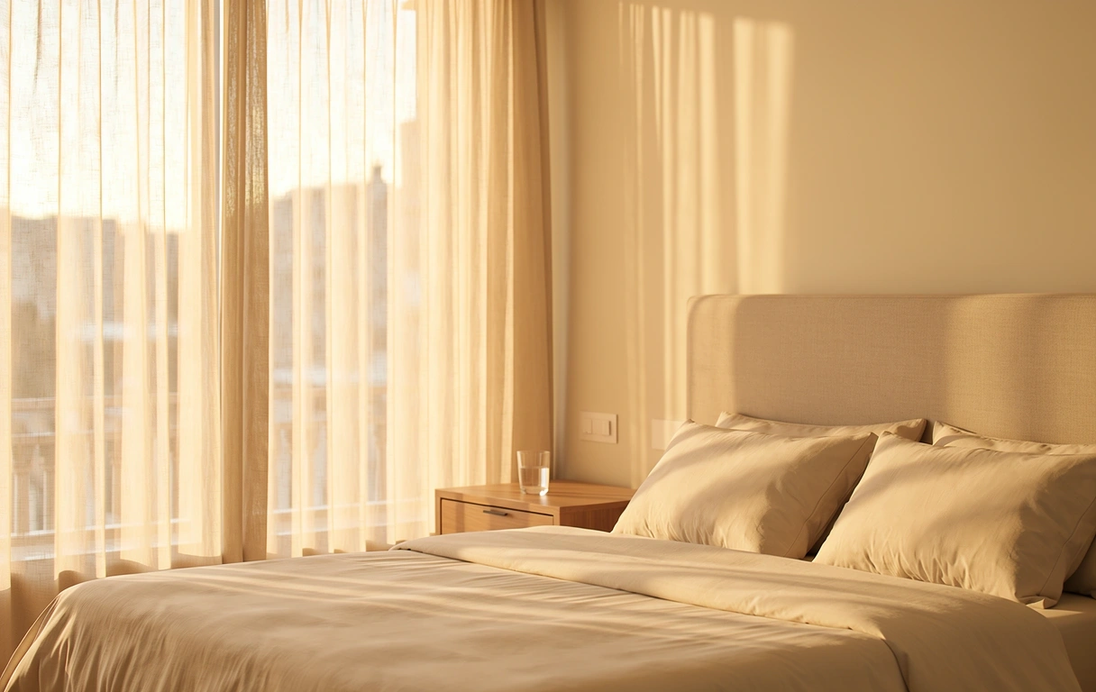 Ambiente de descanso sereno