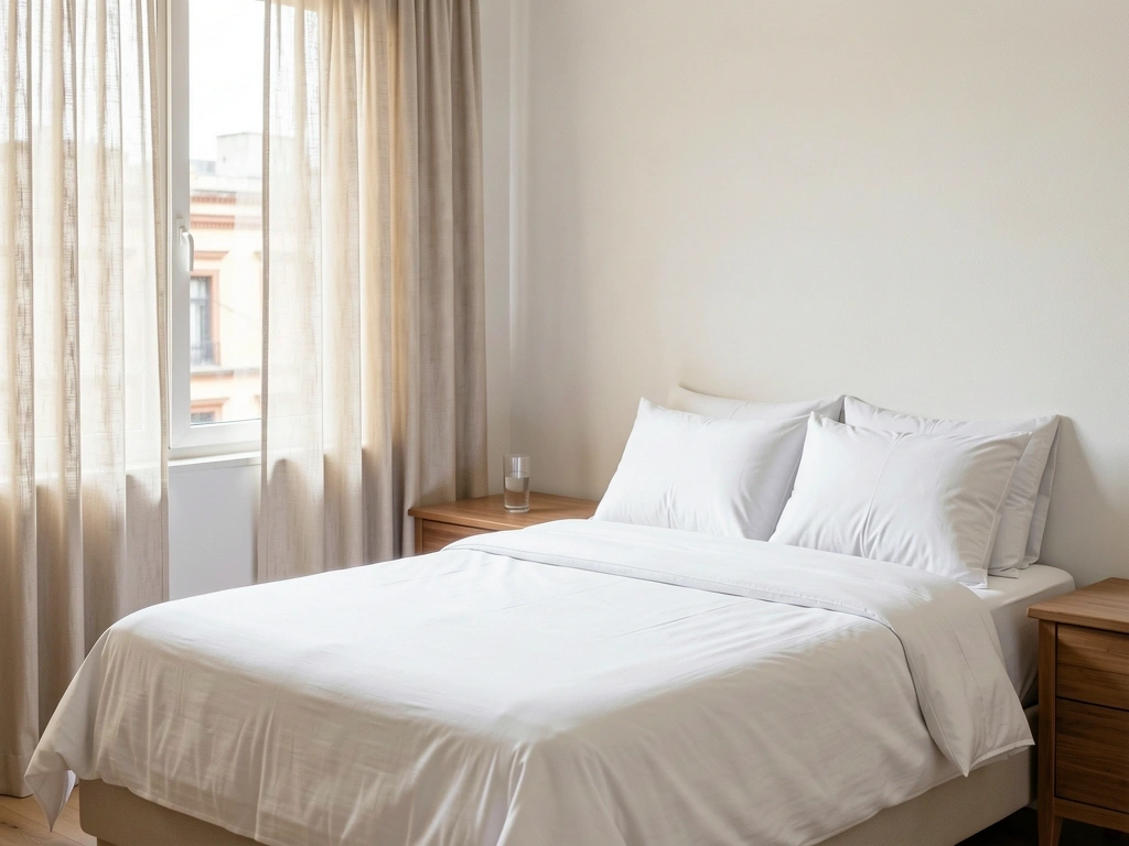 Ambiente de descanso sereno en dormitorio mexicano